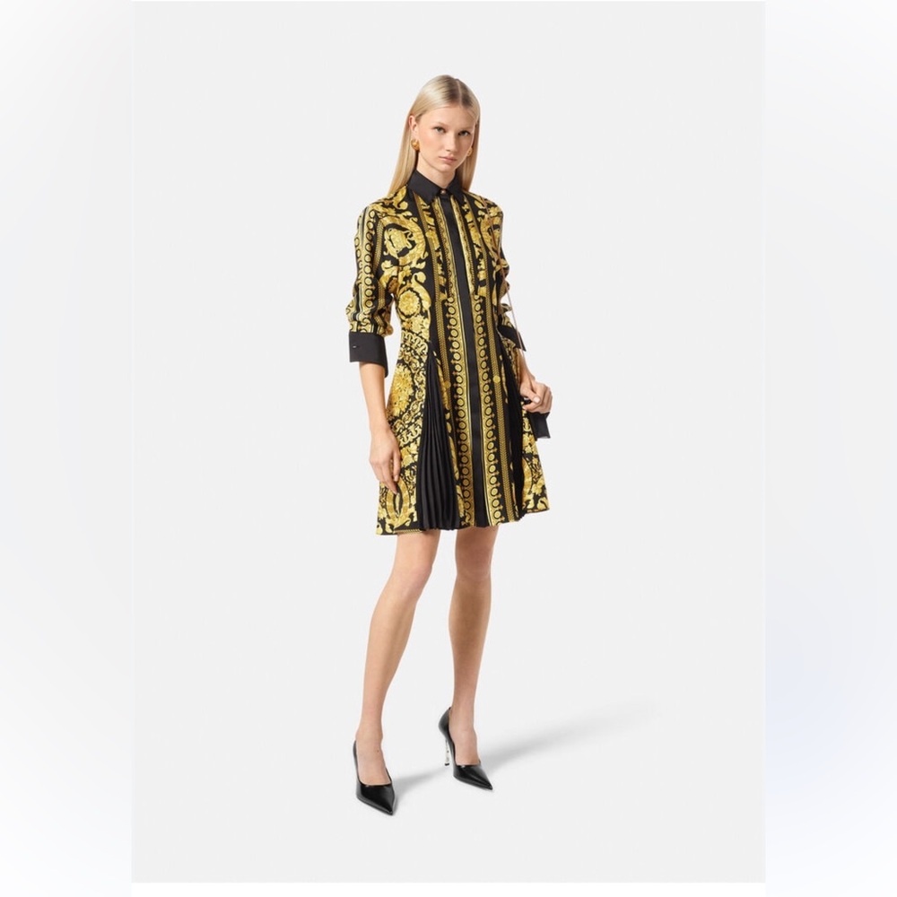 Versace dress gold and black